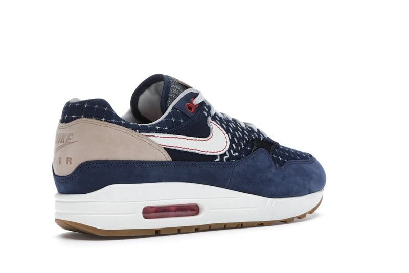 Nike Air Max 1 Denham - Blue Void/Sail-Coastal Blue-Vachetta Tan - CW7603-400 - 32
