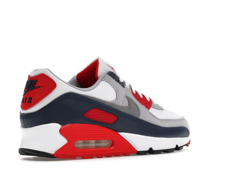 Nike Air Max 90 Usa (2025) - White/Cool Grey/University Red - DM0029-117 - 32