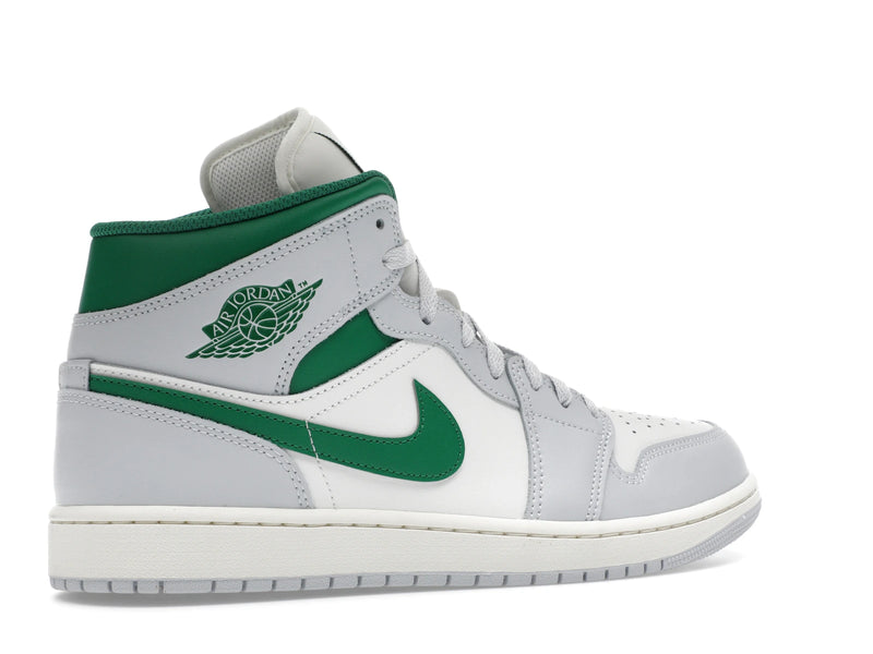 Air Jordan 1 Mid White Pure Platinum Pine Green - Summit White/Pure Platinum/Sail/Pine Green - DQ8426-142 - 33