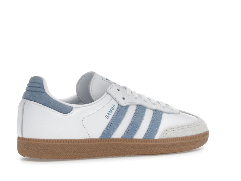 Adidas Samba OG White Alumina Ash Blue - Cloud White/Alumina/Ash Blue - JS1391 - 33