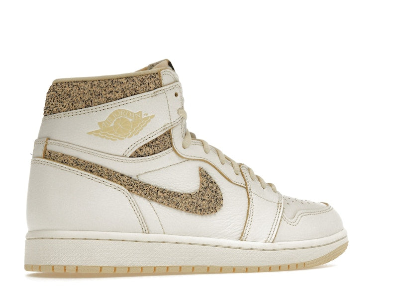 Air Jordan 1 Retro High OG Craft Vibrations Of Naija - Sail/Pale Vanilla-Black - FD8631-100 - 33