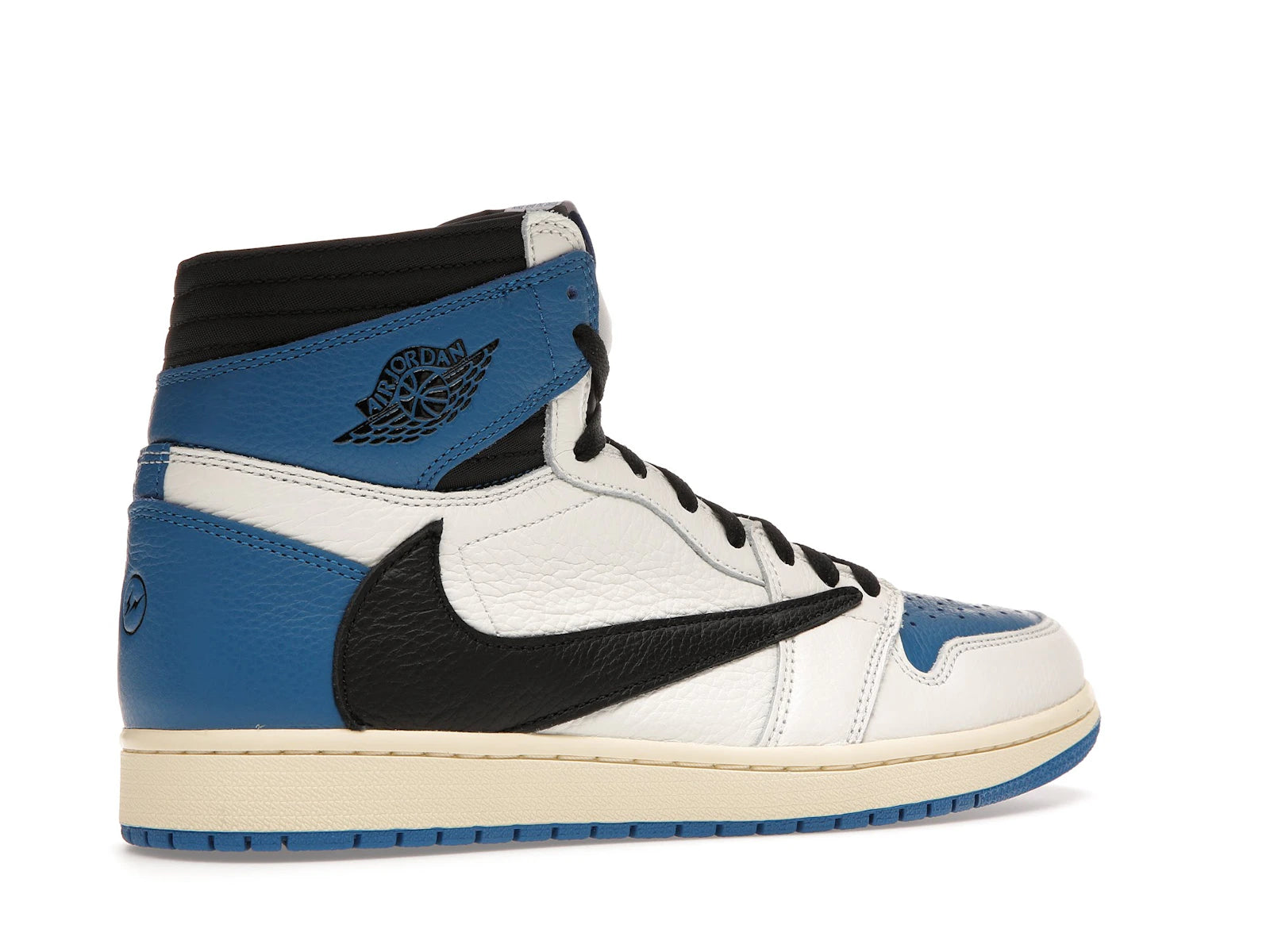 Air Jordan 1 High OG SP Fragment Design X Travis Scott - Sail/Black-Military Blue-Shy Pink - DH3227-105 - 33