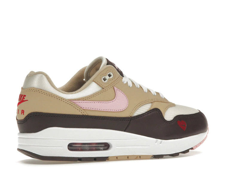 Nike Air Max 1 Valentines Day (2024) - Sail/Light Soft Pink/Coconut Milk/Varsity Red/Baroque Brown - FZ4346-200 - 33