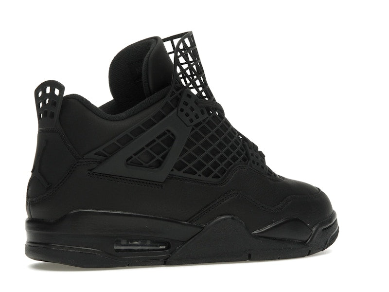 Air Jordan 4 Retro Net Black - Black/Black-Metallic Silver - FN7251-001 - 33