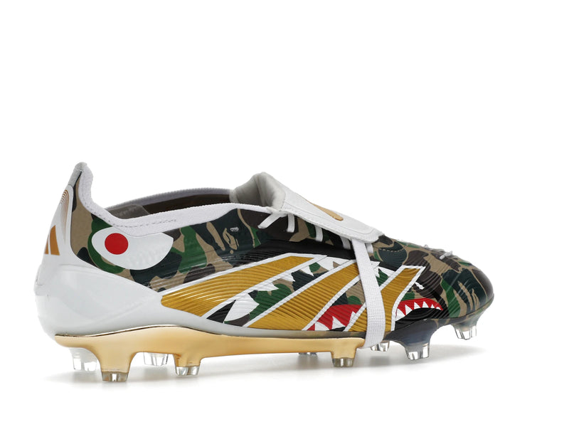 Adidas Predator Elite Foldover Tongue Fg Bape Green Camo - Hemp/Gold Metallic/White - JS3104 - 33