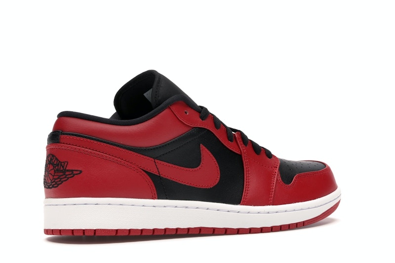 Air Jordan 1 Low Reverse Bred - Gym Red/Black-Gym Red-White - 553558-606 - 33