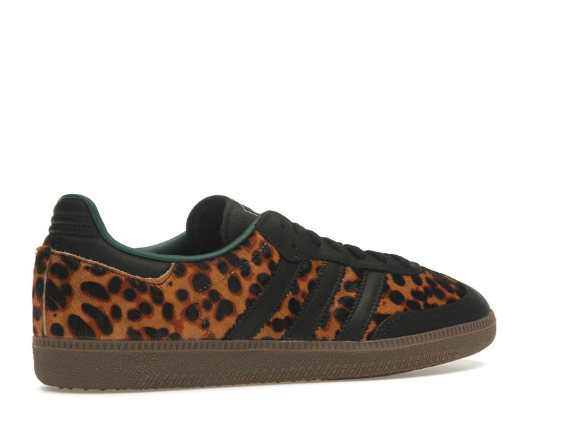 Adidas Samba OG Black Green Leopard - Core Black/Collegiate Green/Cream White - JI2735 - 33