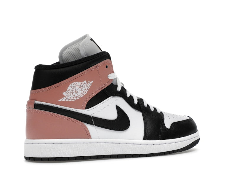 Air Jordan 1 Mid White Rust Pink Black - White/Rust Pink/Black - DQ8426-100 - 33