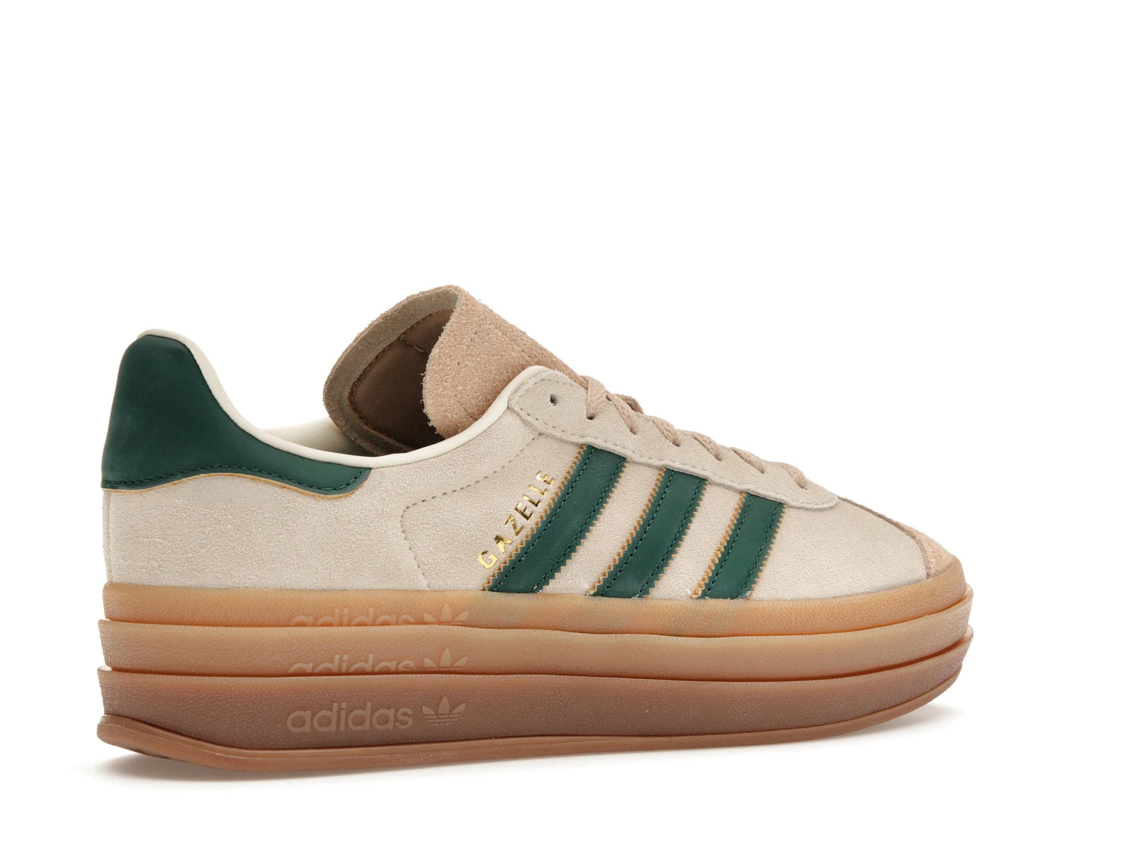 Adidas Gazelle Bold Magic Beige Collegiate Green - Cream White/Collegiate Green/Magic Beige - ID7056 - 33