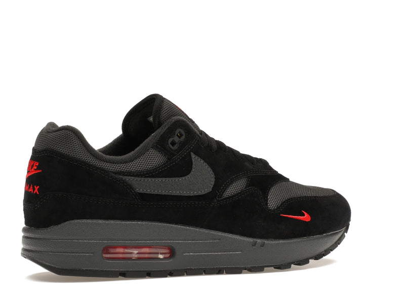 Nike Air Max 1 Bred Anthracite - Black/Anthracite/University Red - FV6910-001 - 33