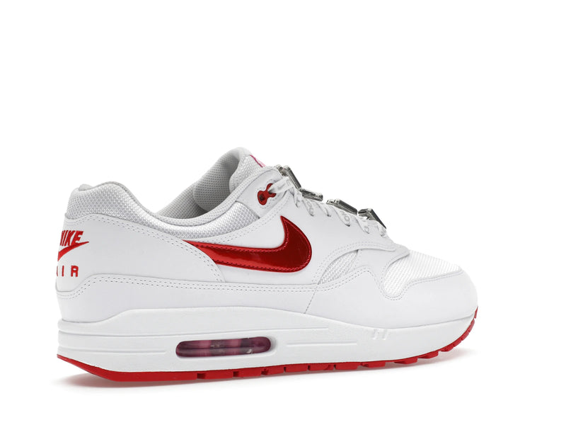 Nike Air Max 1 PRM Valentines Day White - White/University Red/Playful Pink - HV2303-100 - 33