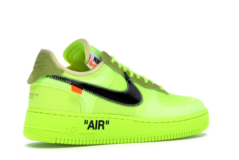 Nike Air Force 1 Low Off White Volt - vista 33