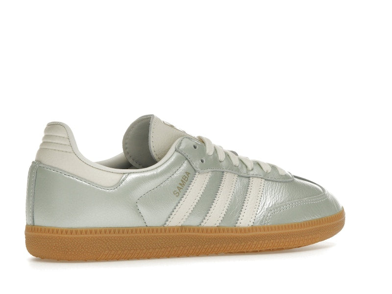 adidas Samba OG Linen Green Metallic (Women's) - Linen Green Metallic/Off White/Cyber Metallic - IG1965 - 33