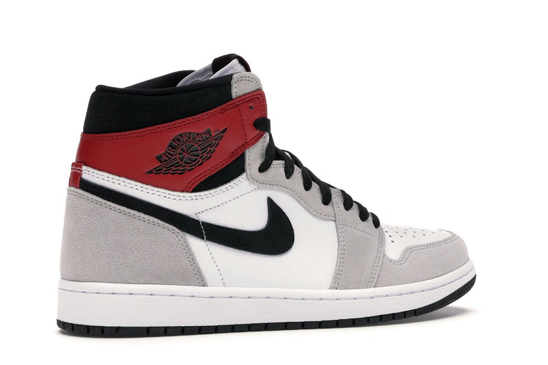 Air Jordan 1 Retro High Light Smoke Grey - White/Black-Light Smoke Grey-Varsity Red - 555088-126 - 33