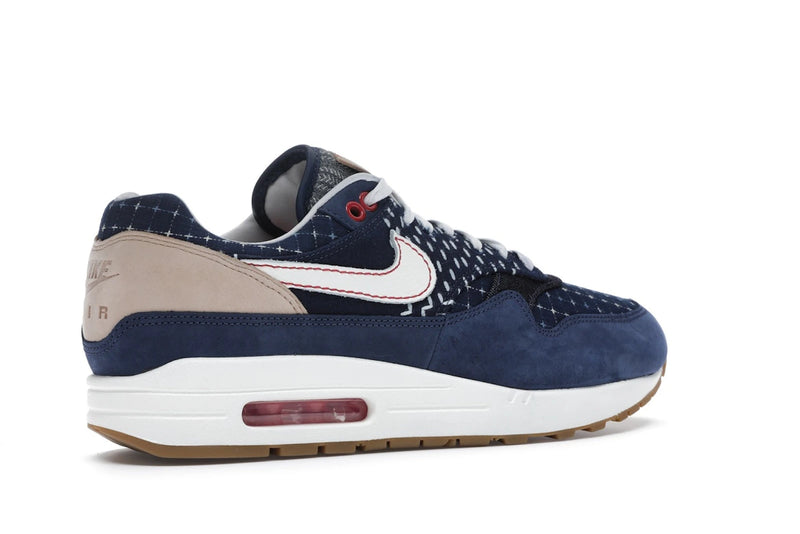 Nike Air Max 1 Denham - Blue Void/Sail-Coastal Blue-Vachetta Tan - CW7603-400 - 33