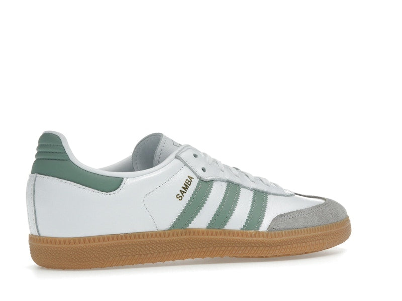 Adidas Samba OG Cloud White Silver Green (GS) - Cloud White/Silver Green/Gum - JP5479 - 33