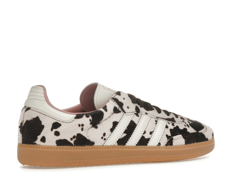 Adidas Samba OG Cow Print Womens - Dark Brown/Off White/Gum 3 - JR1256 - 33