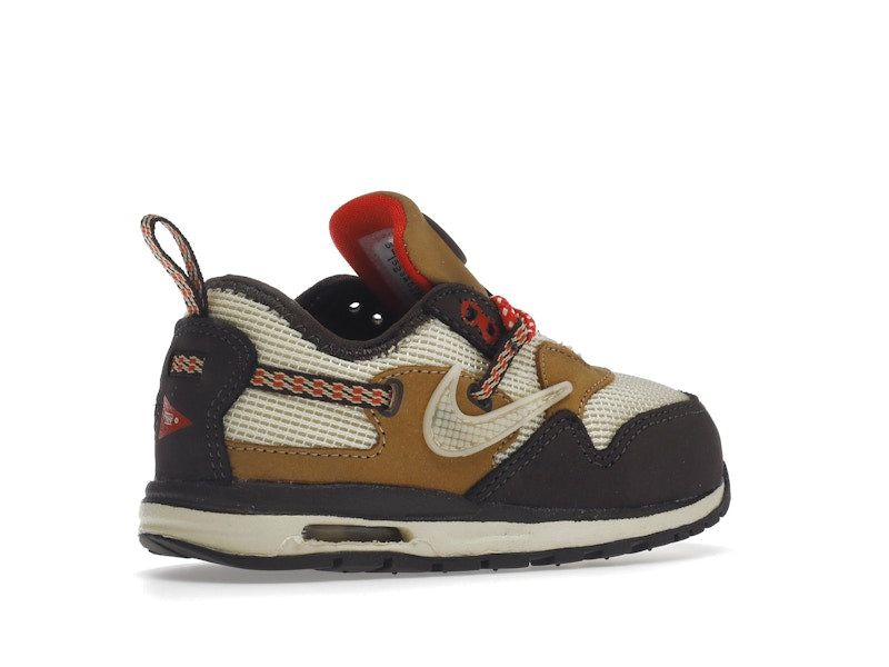 Nike Air Max 1 Travis Scott Cactus Jack Baroque Brown (TD) - Baroque Brown/Lemon Drop/Wheat/Chile Red - DN4170-200 - 33