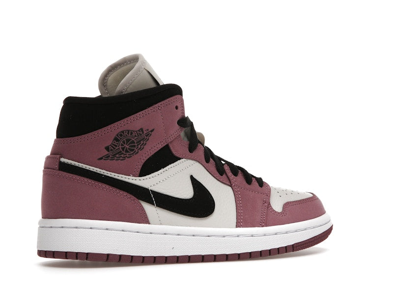 Air Jordan 1 Mid Berry Pink (W) - Light Mulberry/Light Bone/White/Black - DC7267-500 - 33