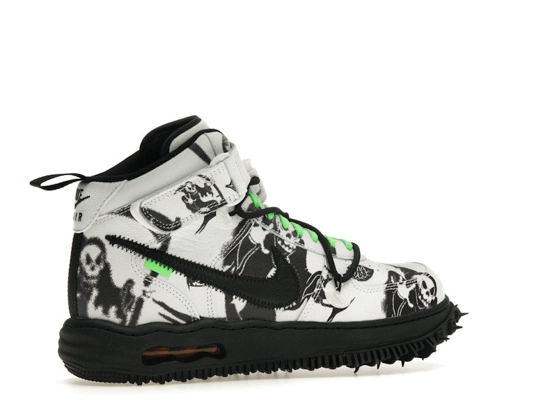 Nike Air Force 1 Mid SP Off White Grim Reaper - White/Black-White-Green - DR0500-102 - 33