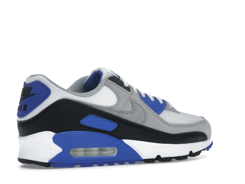 Nike Air Max 90 Hyper Royal - White/Light Smoke Grey/Black/Particle Grey - DM0029-112 - 33