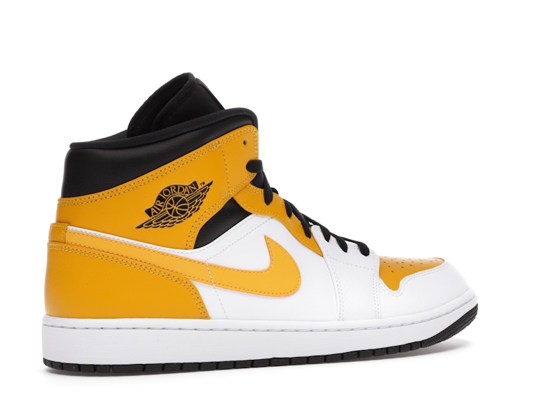 Air Jordan 1 Mid University Gold - White/University Gold-Black - 554724-170 - 33