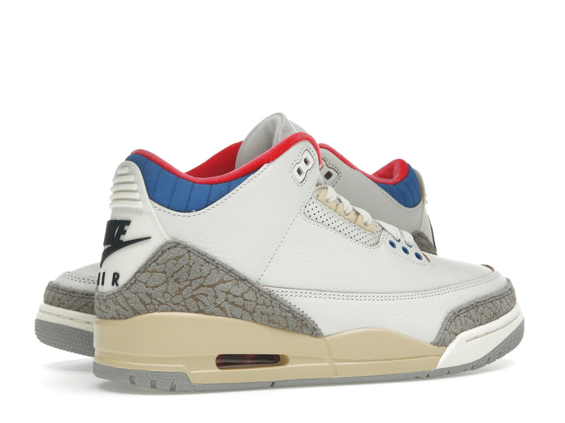 Air Jordan 3 Retro Seoul 20 - White/Black/Sport Royal/Challenge Red/Pale Vanilla/College Grey - IB1482-100 - 33
