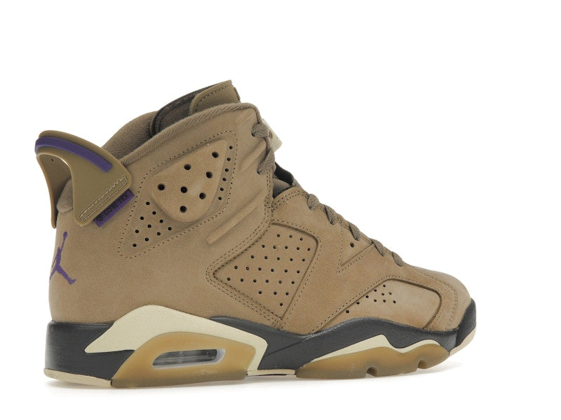 Air Jordan 6 Retro Gore Tex Brown Kelp - Brown Kelp/Team Gold/Shadow Brown/Court Purple - FD1643-300 - 33