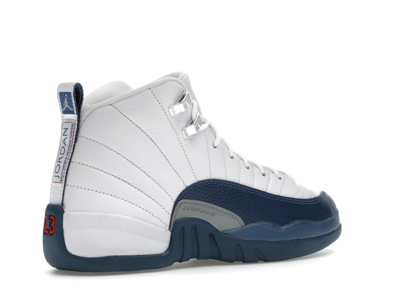 Air Jordan 12 Retro French Blue (2025) (GS) - White/French Blue/Metallic Silver/Varsity Red - 153265-114 - 33