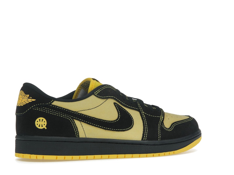 Air Jordan 1 Retro Low OG Quai 54 Black Tour Yellow Red - Black/Tour Yellow/Chile Red - IB8836-007 - 33