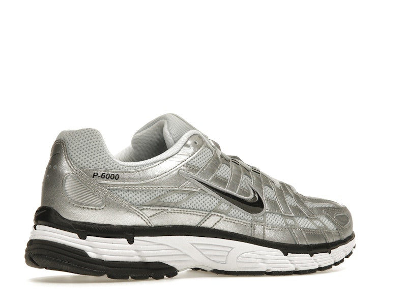 Nike P-6000 Metallic Silver Pure Platinum (Women's) - White/Metallic Silver/Pure Platinum/Black - FD9876-101 - 33