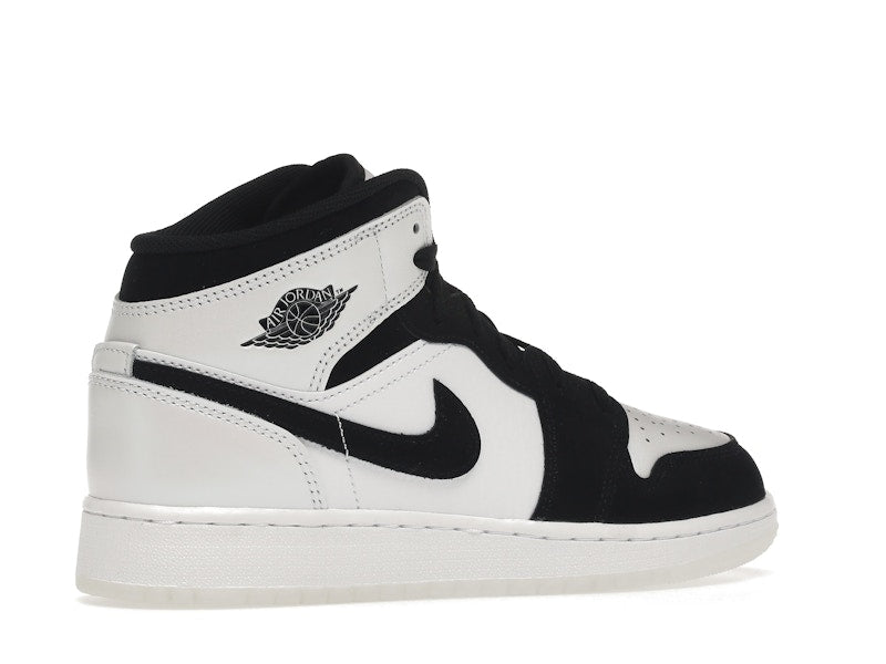 Air Jordan 1 Mid Diamond Shorts (GS) - White/Multi-Color/Black - DN4321-100 - 33