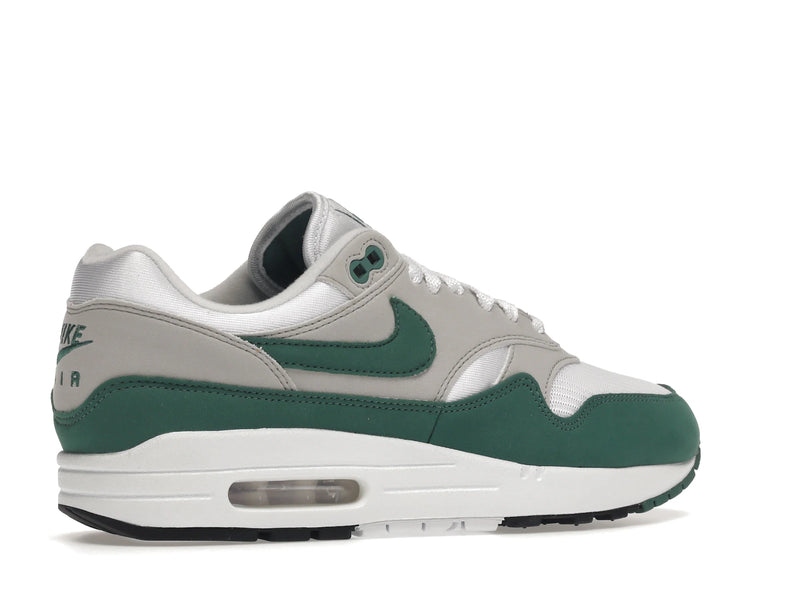 Nike Air Max 1 Anniversary Green (2020) - White/Evergreen Aura-Neutral Grey-Black - DC1454-100 - 33