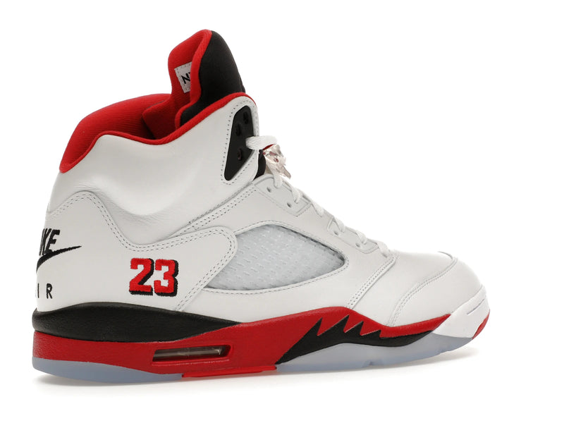 Air Jordan 5 Retro Fire Red Black Tongue (2025) - White/Fire Red/Black - HQ7978-101 - 33