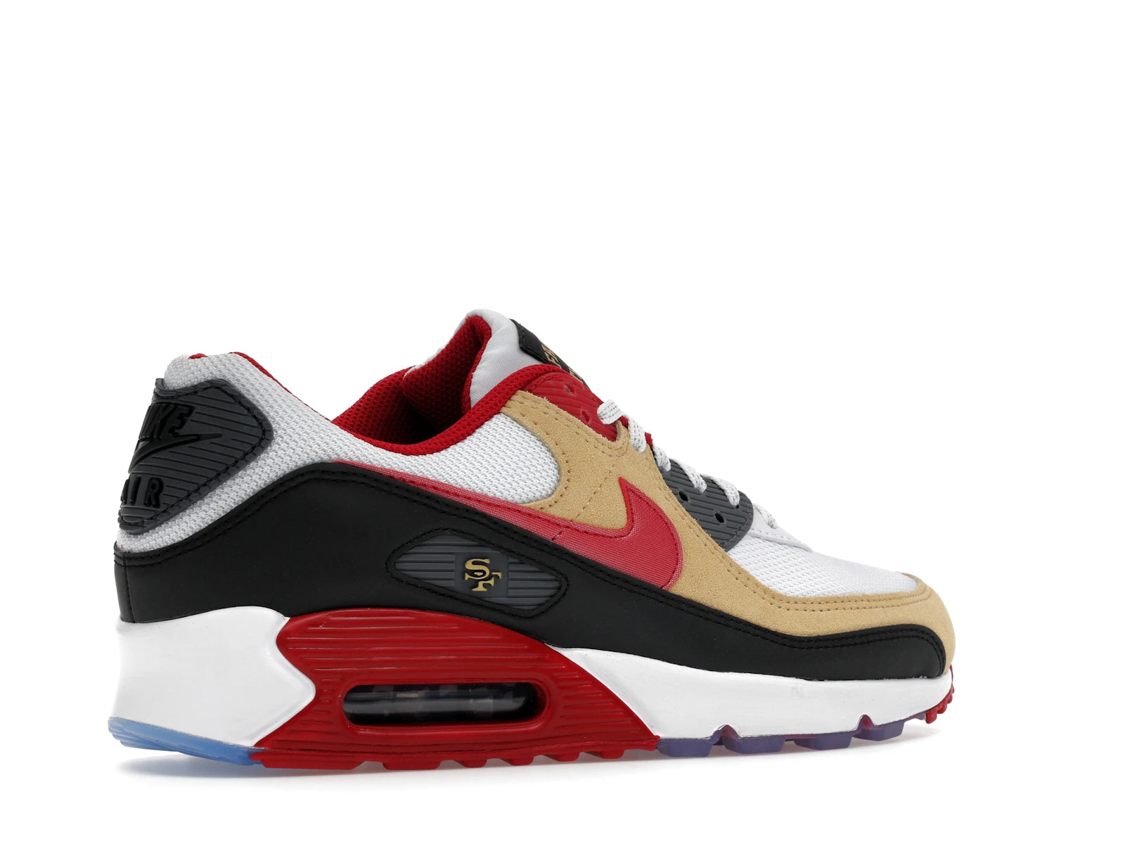 Nike Air Max 90 San Francisco 49ers - White/Gym Red/Black - II7588-100 - 33