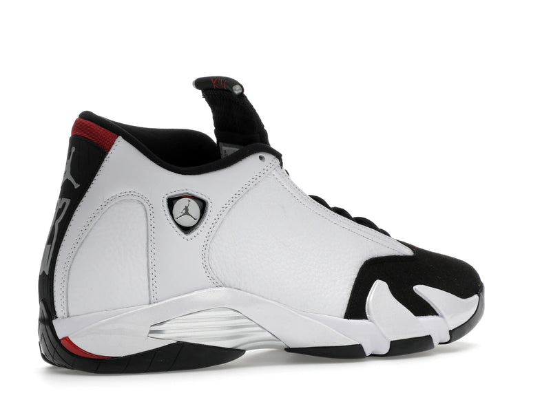 Air Jordan 14 Retro Black Toe (2024) - White/Varsity Red/Black/Metallic Silver - 487471-160 - 33