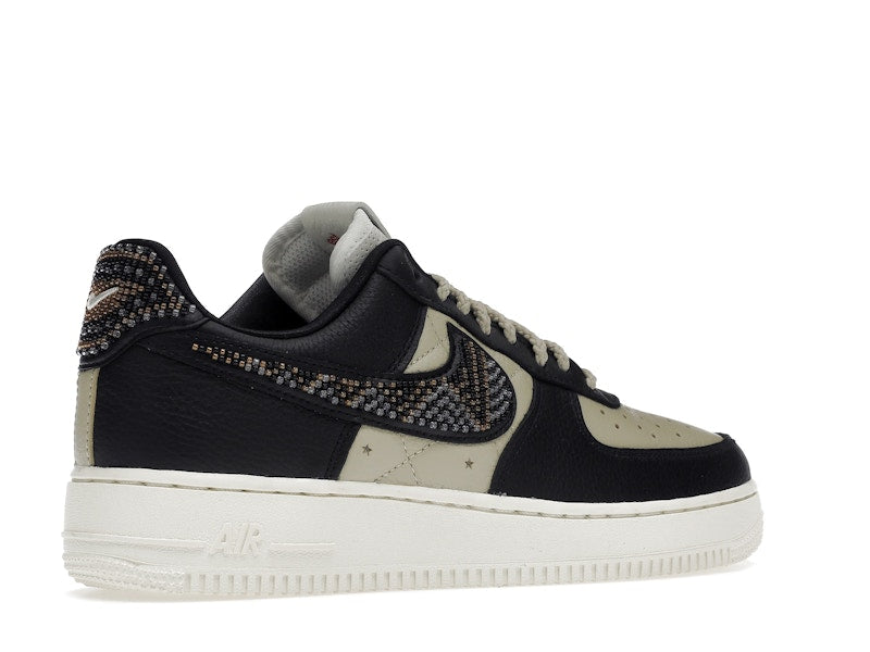 Nike Air Force 1 Low Premium Goods The Sophia (Women's) - Black/Multi-Color-Sand-Sail - DV2957-001 - 33