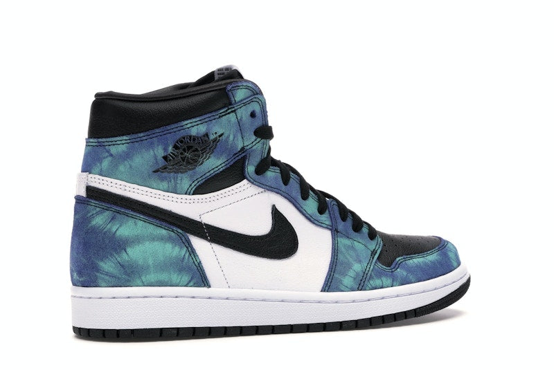 Air Jordan 1 Retro High Tie Dye (W) - White/Black-Aurora Green - CD0461-100 - 33