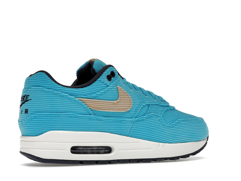 Nike Air Max 1 Corduroy Baltic Blue - Baltic Blue/Sesame-Gridiron-Sail - FB8915-400 - 33
