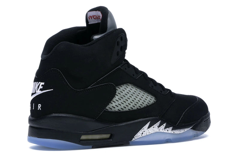 Jordan 5 Retro Black Metallic (2016) - Black/Fire Red-Metallic Silver-White - 845035-003 - 33