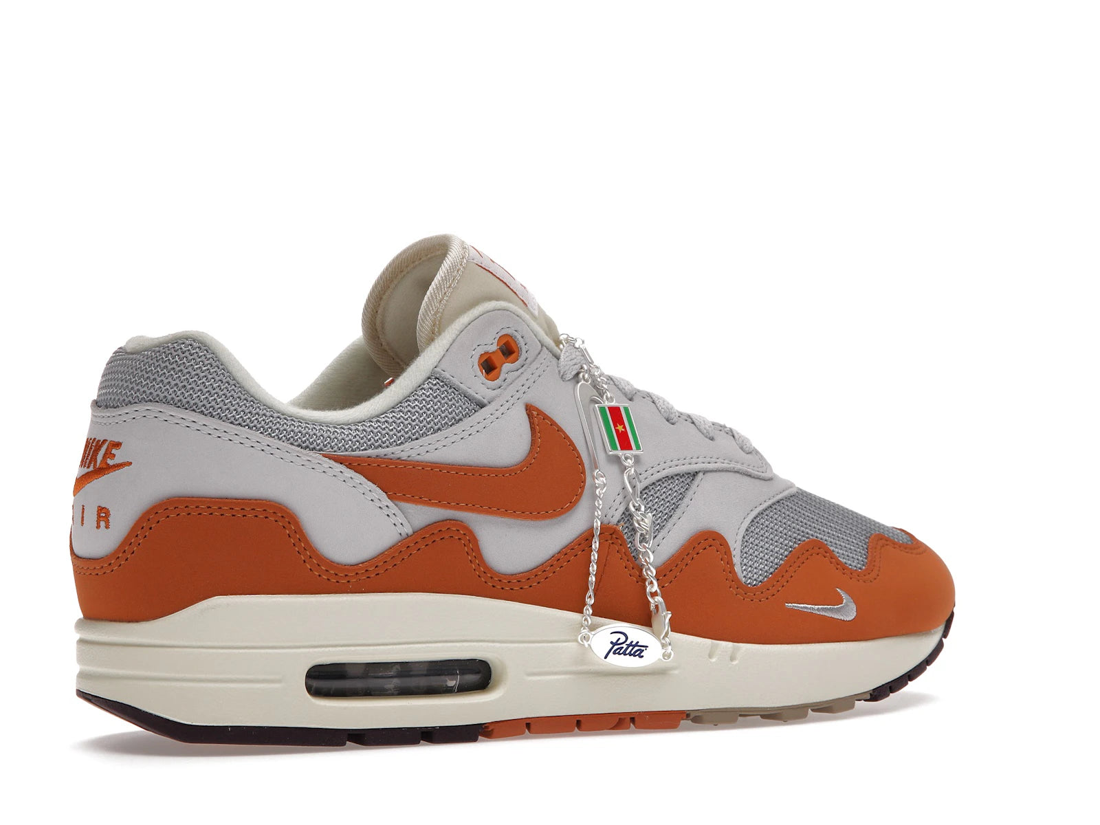 Nike Air Max 1 Patta Waves Monarch With Bracelet - Metallic Silver/Monarch-Pure Platinum - DH1348-001 - 33