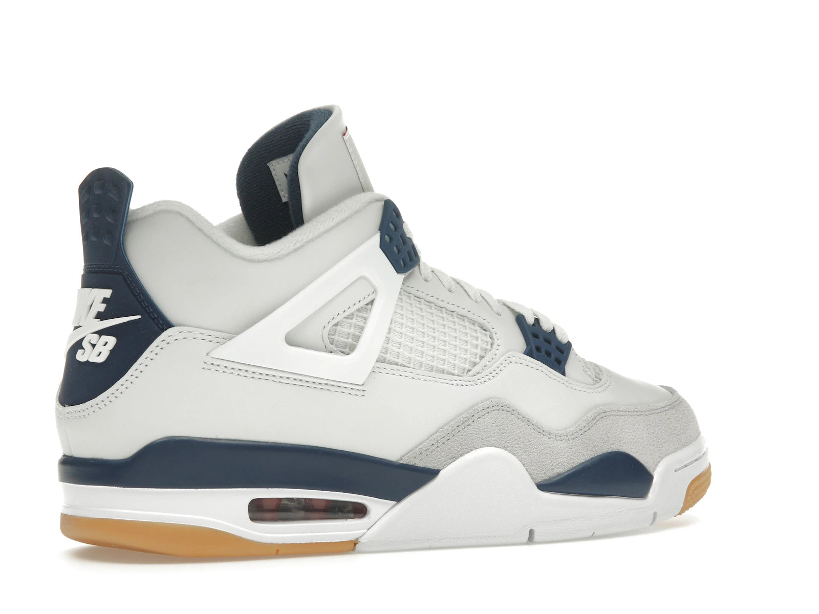 Air Jordan 4 Retro SB Navy - Summit White/White/Navy/Neutral Grey/Gum Yellow/Varsity Red - DR5415-100 - 33