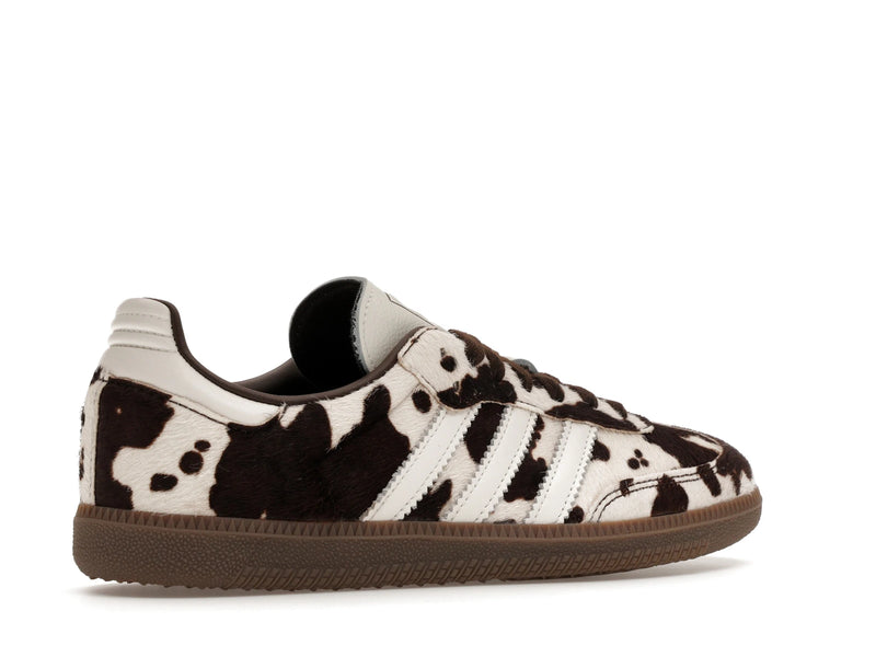 Adidas Samba OG Cow Print Dark Brown White - Dark Brown/Cloud White/Gum - KK2238 - 33