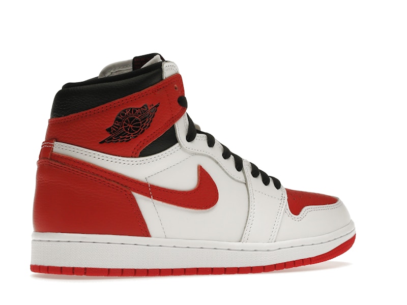 Air Jordan 1 Retro High OG Heritage - White/University Red-Black - 555088-161 - 33