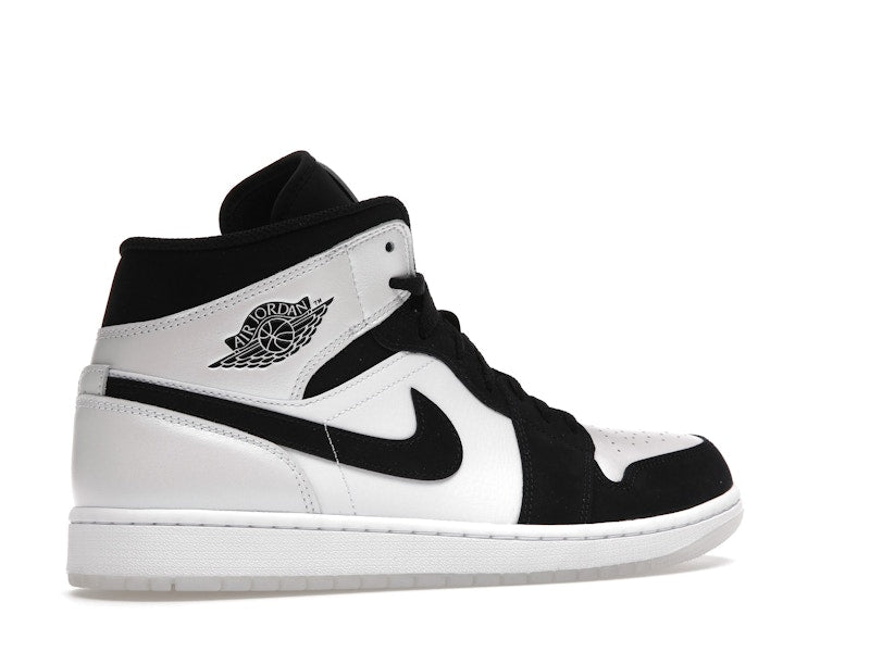 Air Jordan 1 Mid Diamond Shorts - White/Black - DH6933-100 - 33