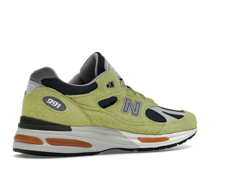 New Balance 991v2 MiUK Grape Sorbet - Beechnut/Trekking Green - U991GT2 - 33