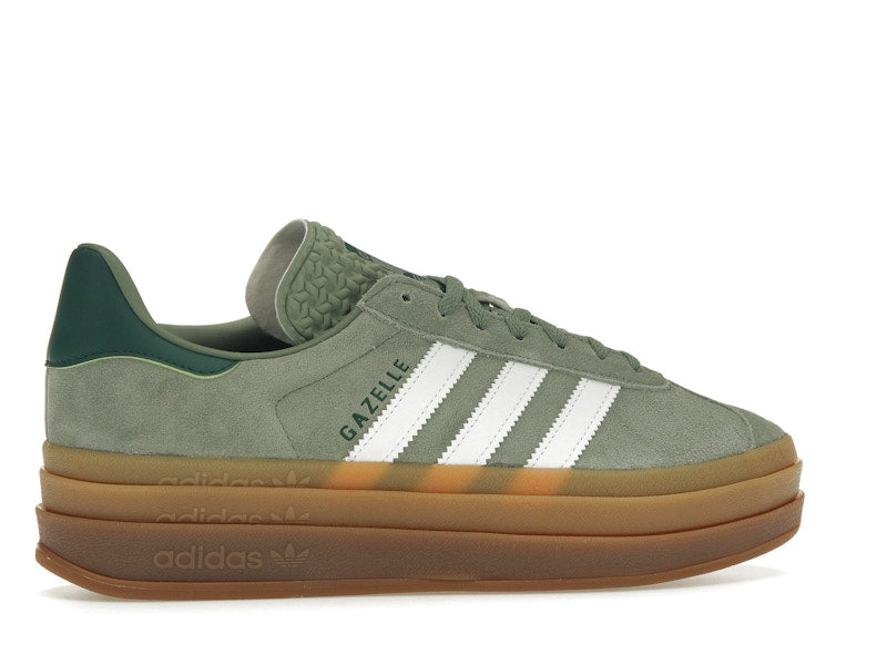 adidas Gazelle Bold Silver Green Gum (Womens) - Silver Green/Cloud White/Collegiate Green - ID6998 - 34