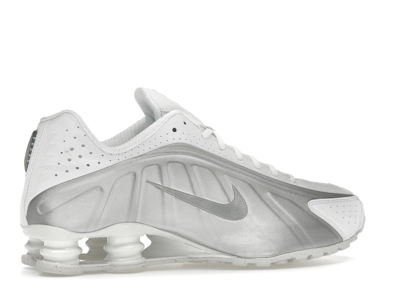Nike Shox R4 White Bright Crimson Metallic Silver - White/White/Bright Crimson/Metallic Silver - HQ1988-101 - 34