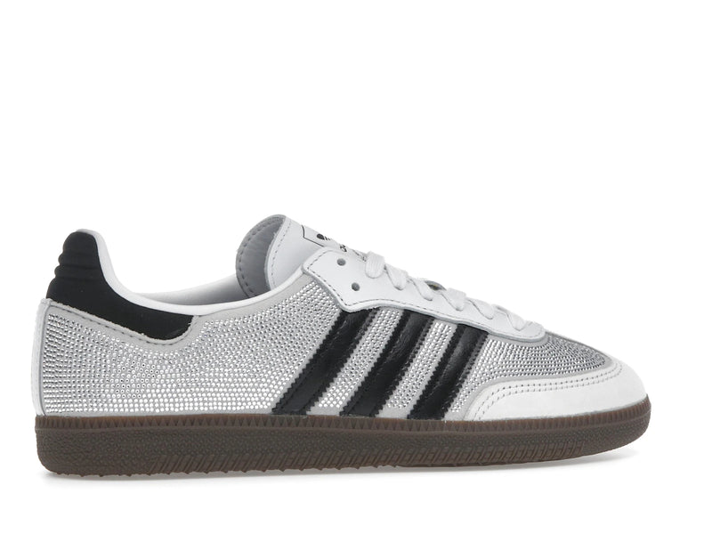 Adidas Samba OG Rhinestone Crystal White Silver - Crystal White/Crystal White/Silver Metallic - IH9055 - 34
