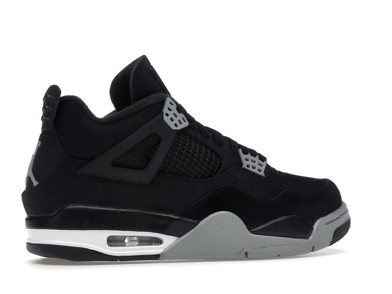Air Jordan 4 Retro SE Black Canvas - Black/Light Steel Grey/White/Fire Red - DH7138-006 - 34